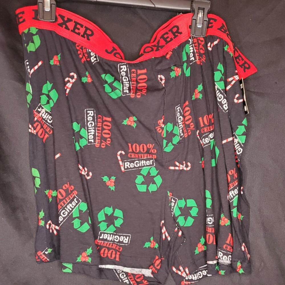NWT Joe Boxer Christmas ReGifter boxer shorts